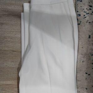 St. John Classic White Wide Leg Pants